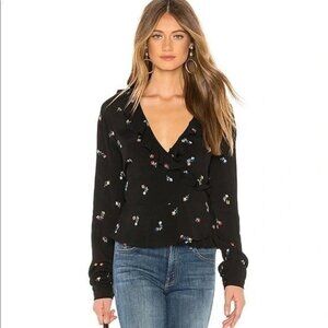 Rails Simone Floral Wrap Blouse XS